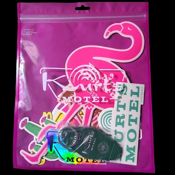 Kurt Geiger Keychain & Stickers Set - Picture 2 of 10